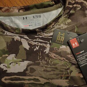 Under Armour T-Shirt Men's XL Scent Control "Forest" Hunting Camo NWT $45 msrp